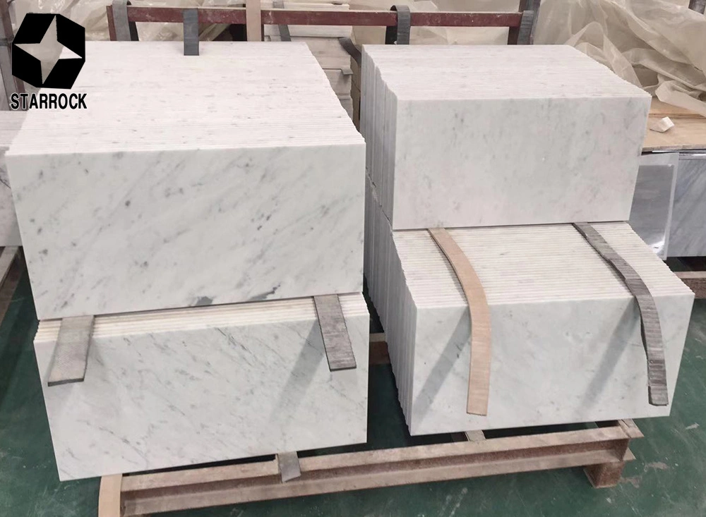 Carrara White Marble Slab for Floor Interior and Exterior Wall